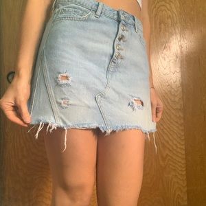 FREE PEOPLE DENIM SKIRT